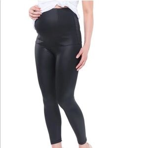 Coated Maternity Leggings